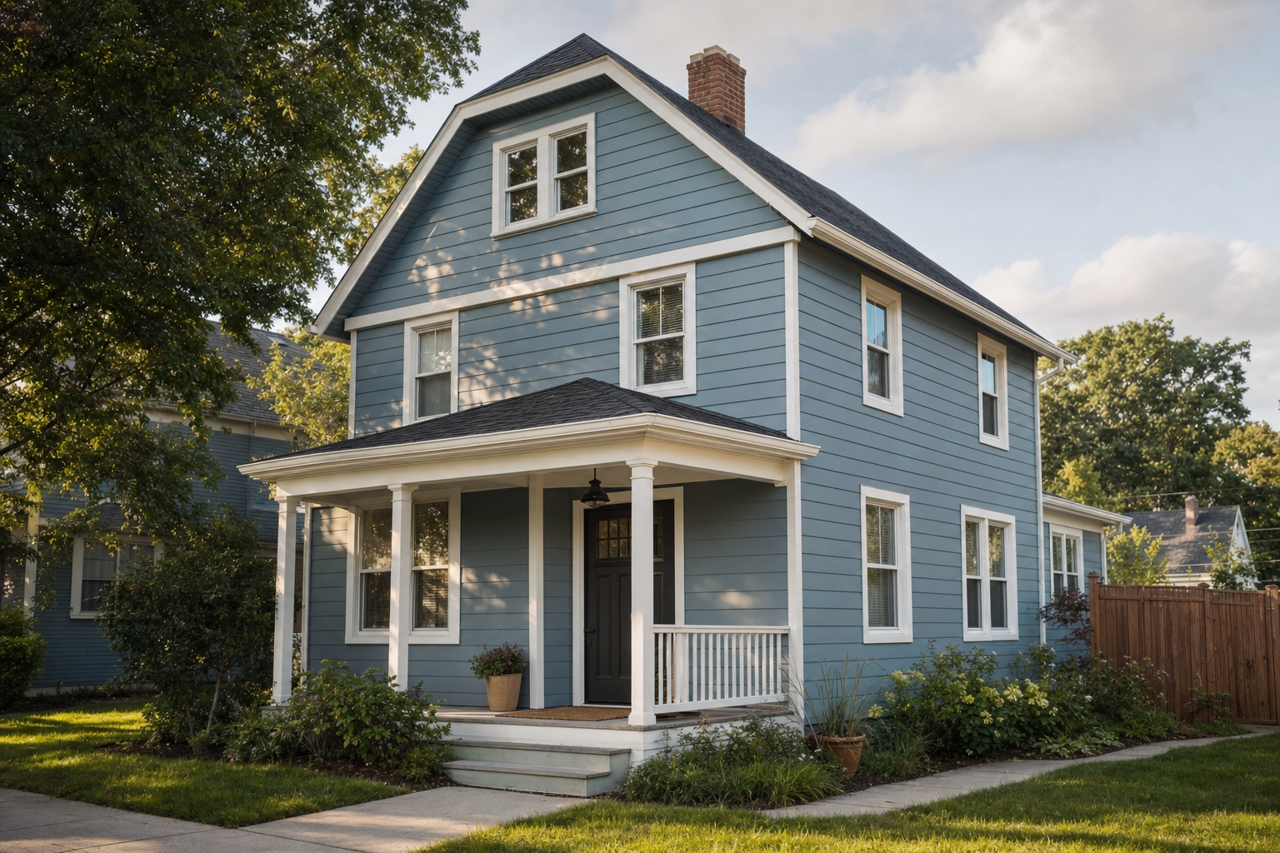 West by Benjamin Moore on exterior