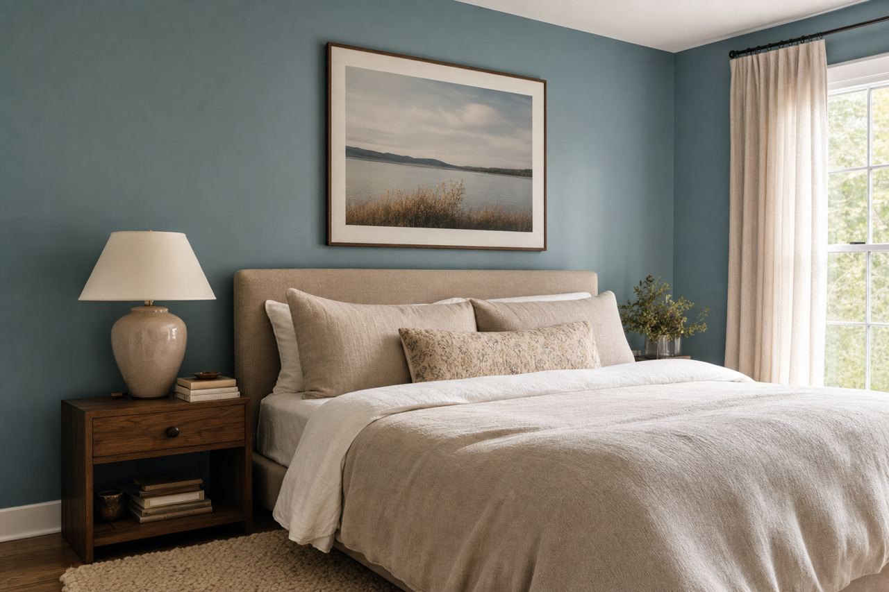 West by Benjamin Moore on interiors
