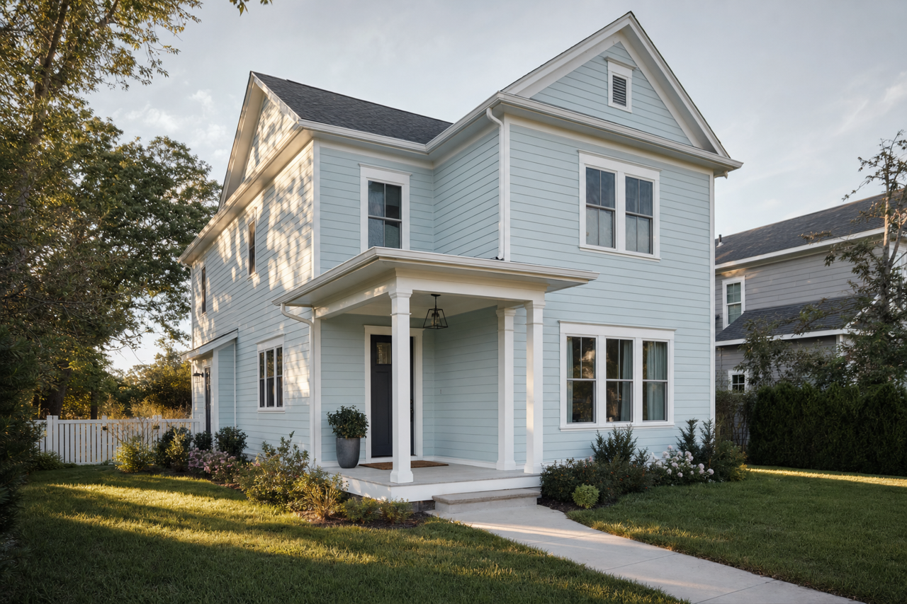 Polar by Benjamin Moore on exterior