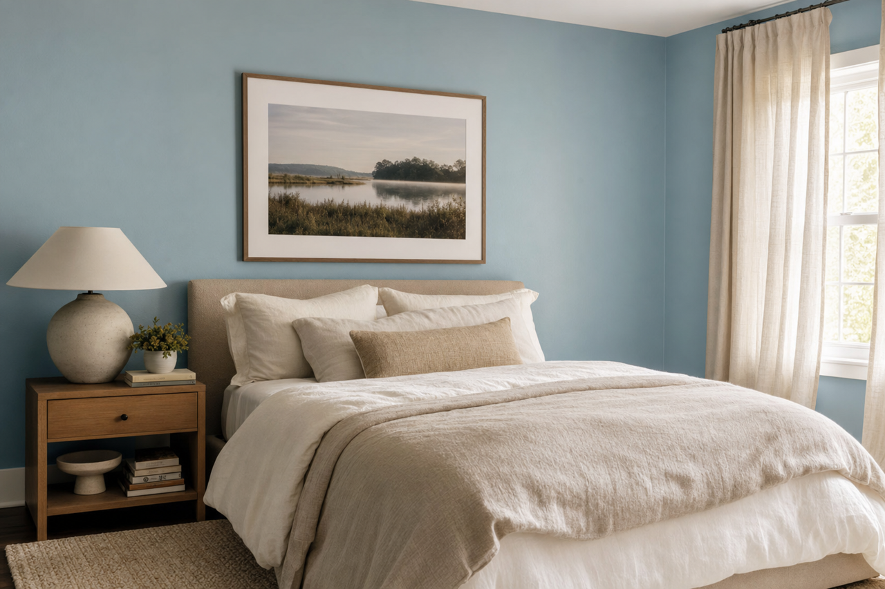 Northern Air by Benjamin Moore on interiors