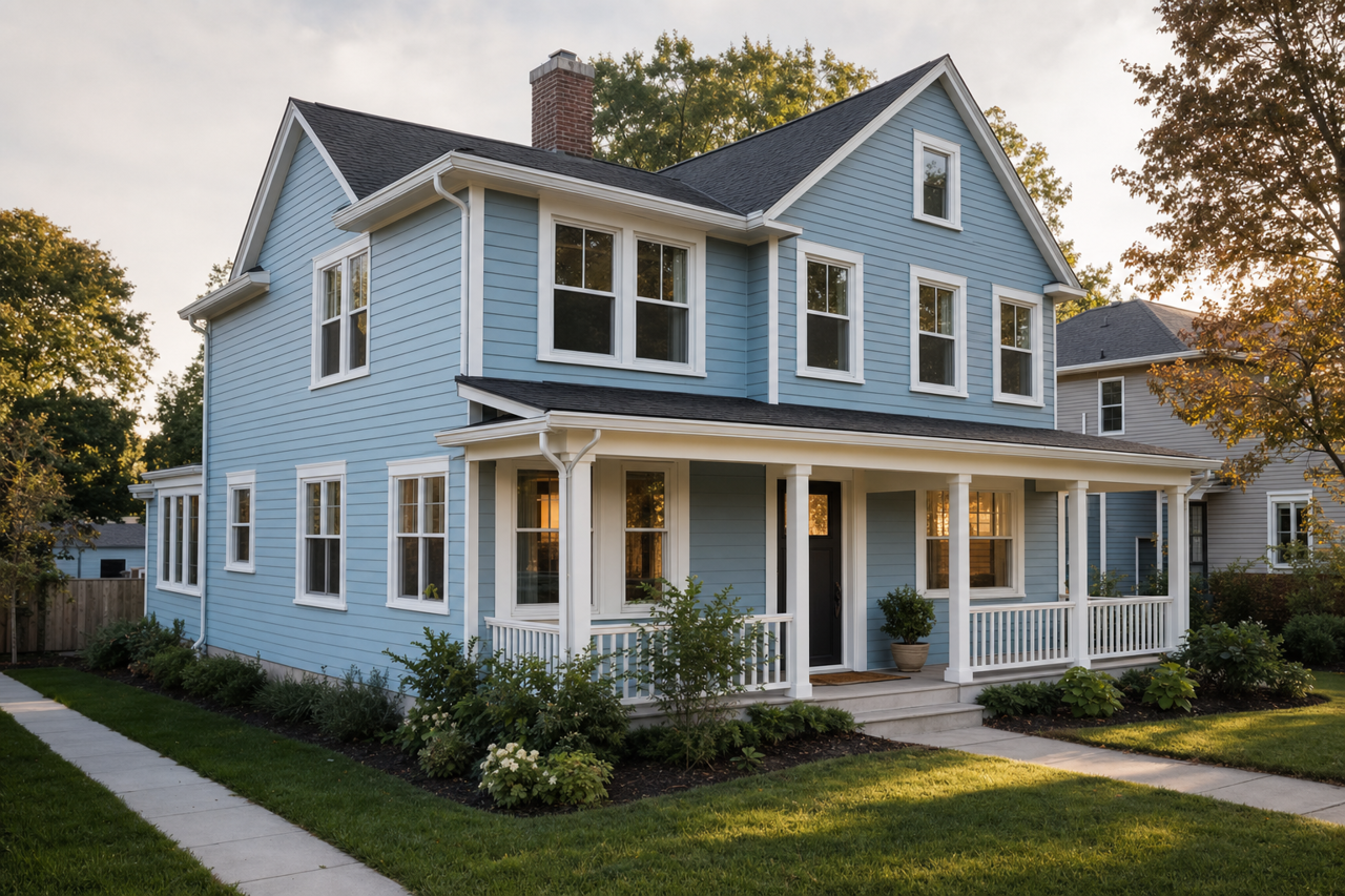 Colonial by Benjamin Moore on exterior