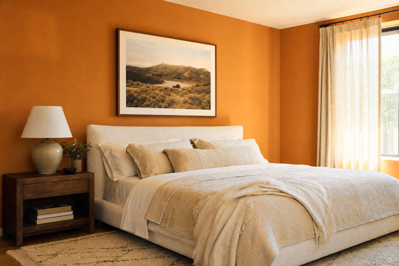 Amber by Benjamin Moore on interiors