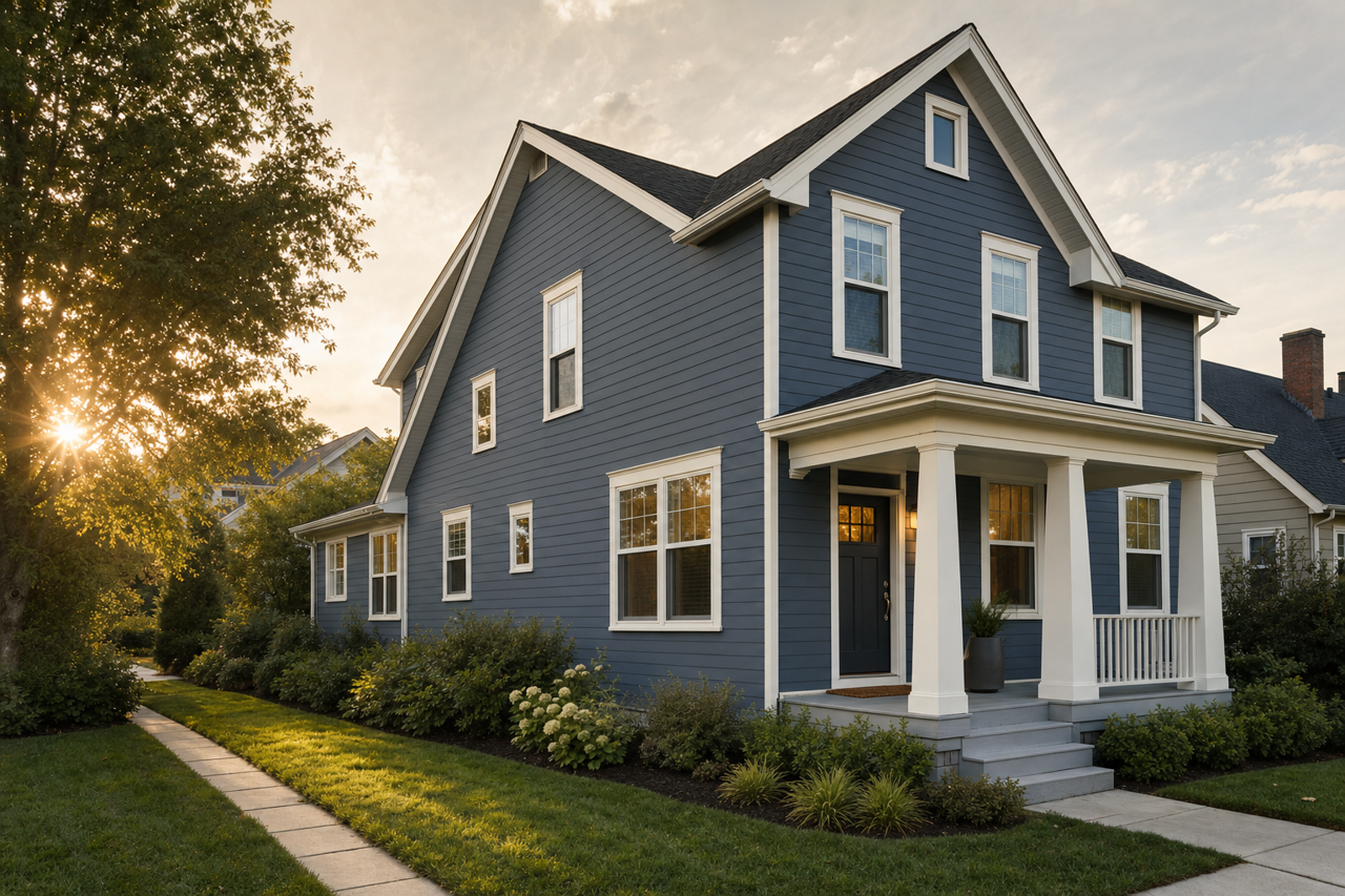 Hudson Bay by Benjamin Moore on exterior