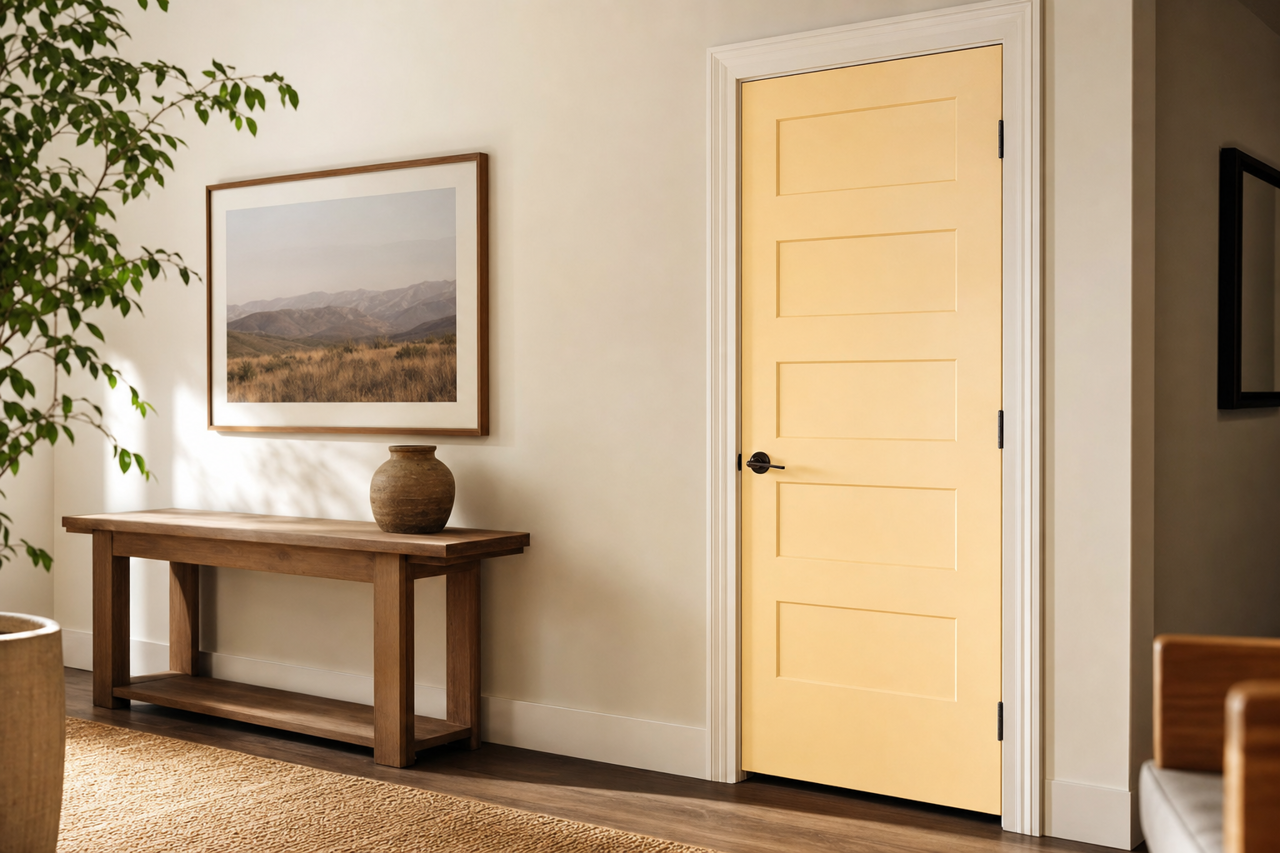 Aura by Benjamin Moore on interior-doors