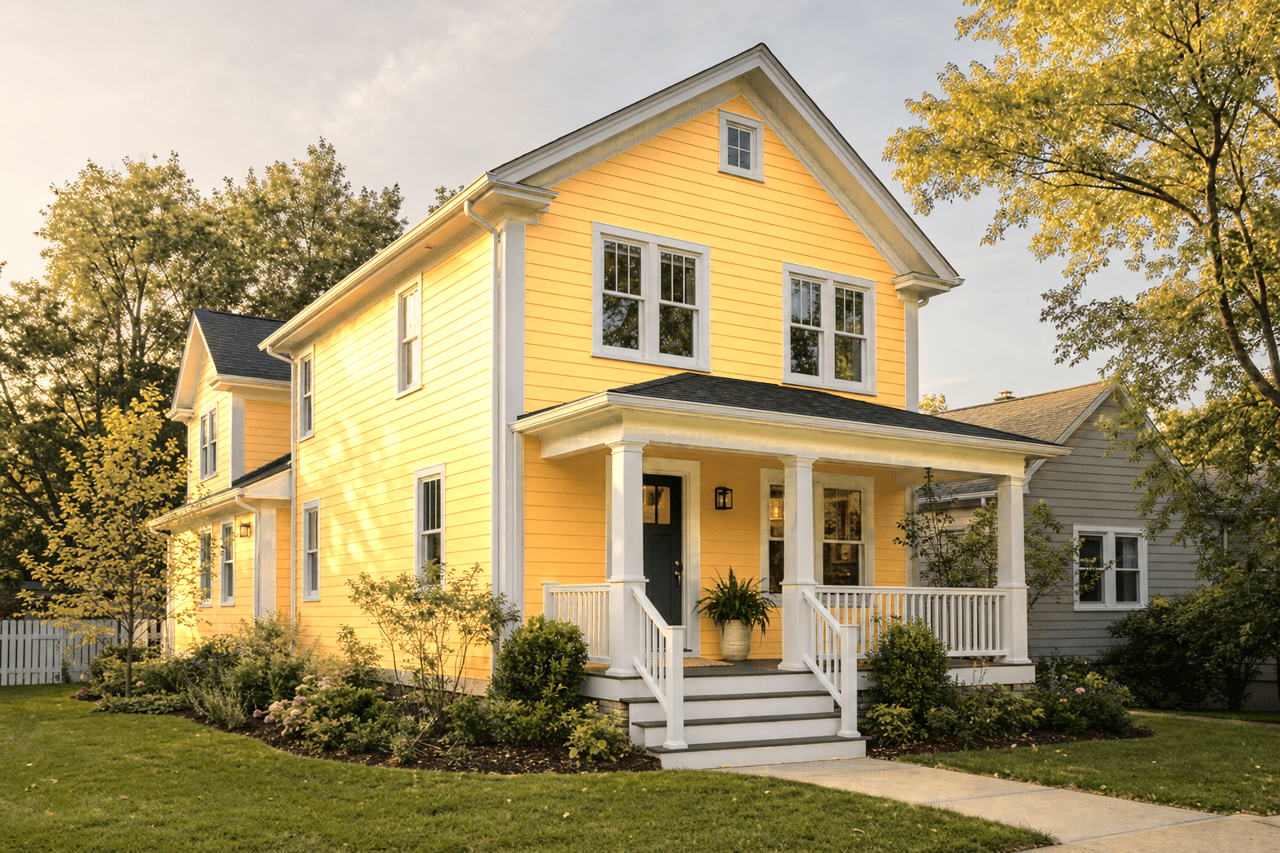 Sunny by Benjamin Moore on exterior