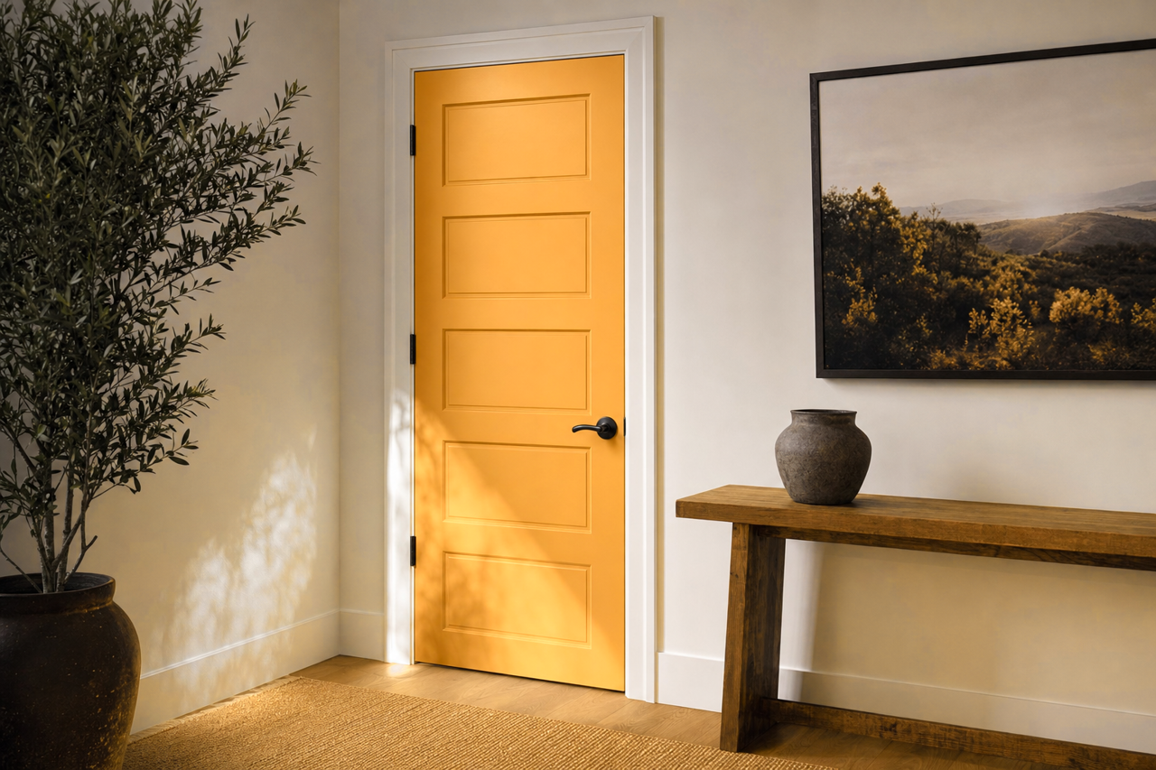 Mayan by Benjamin Moore on interior-doors