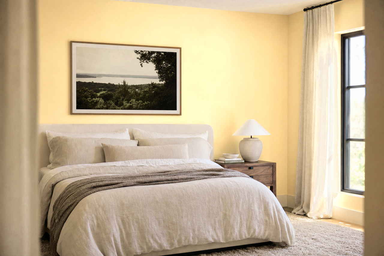Mushroom by Benjamin Moore on interiors