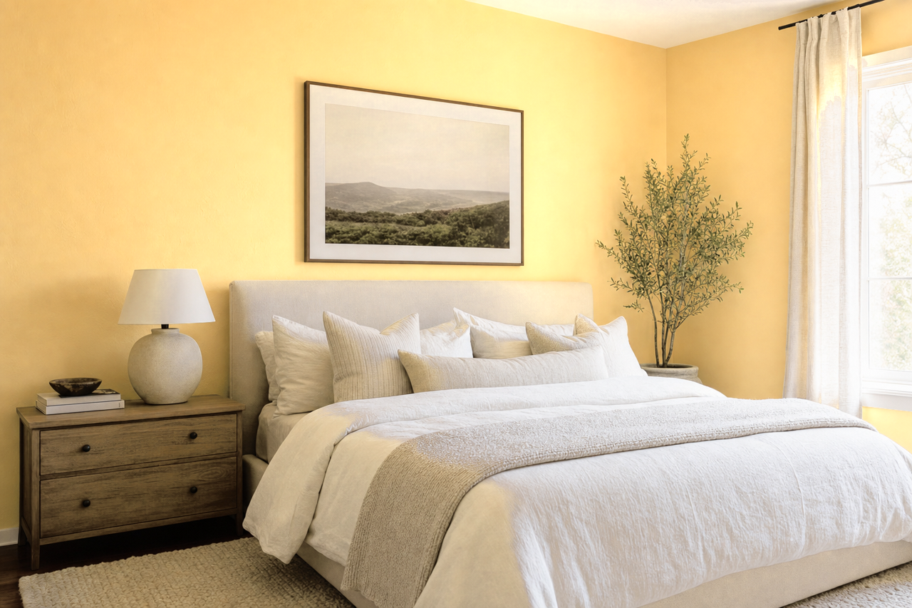 Honeywheat by Benjamin Moore on interiors