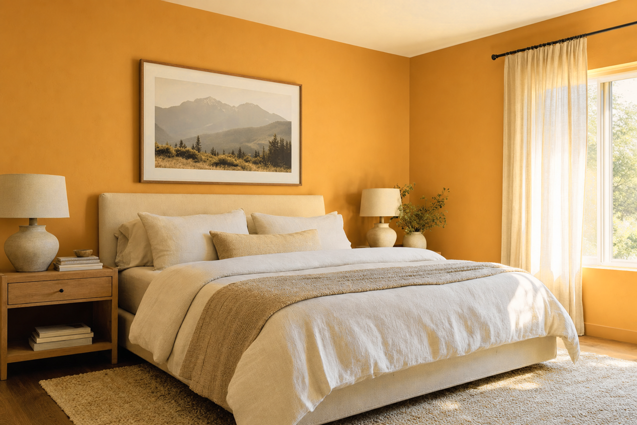 Glowing by Benjamin Moore on interiors