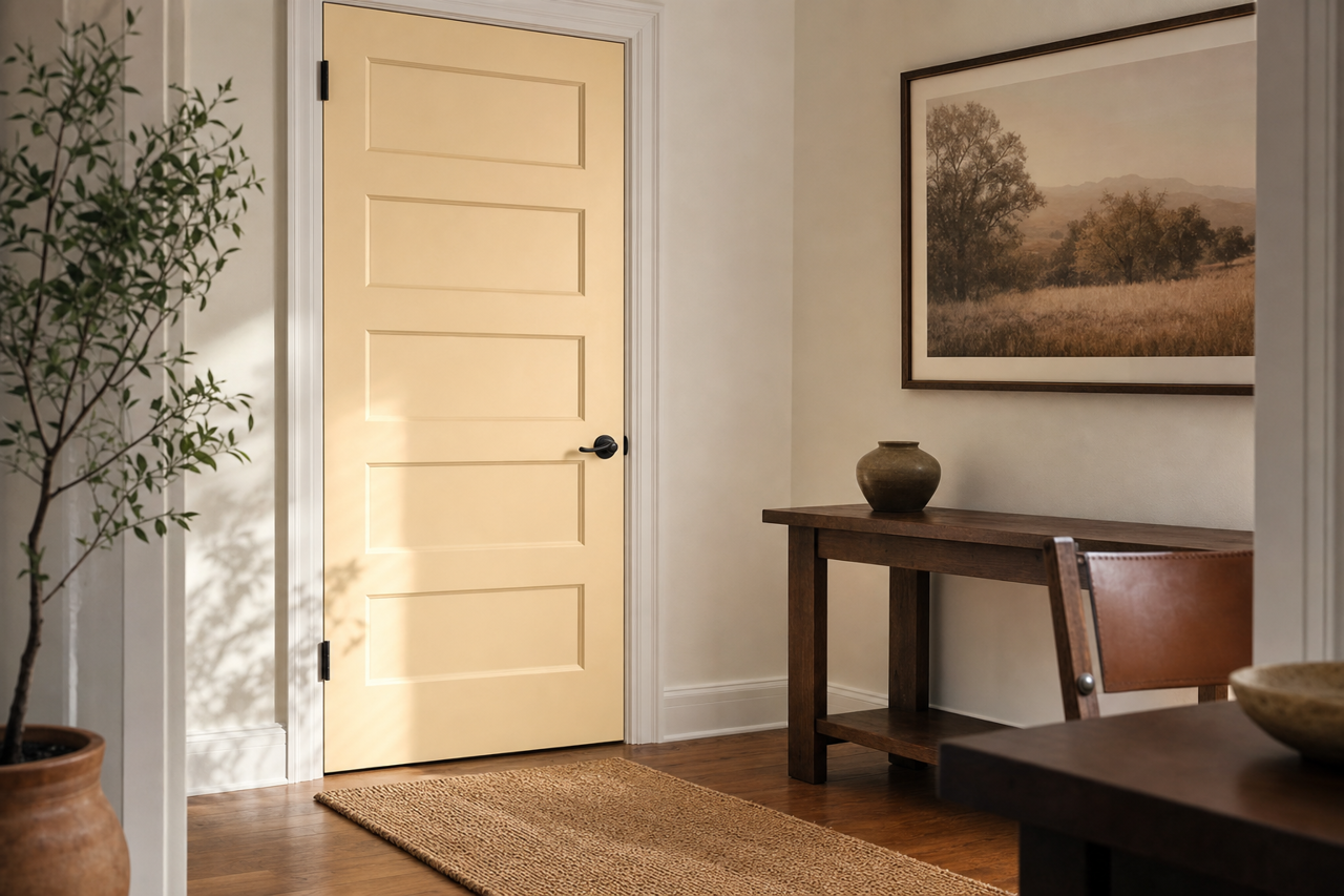 Morning by Benjamin Moore on interior-doors