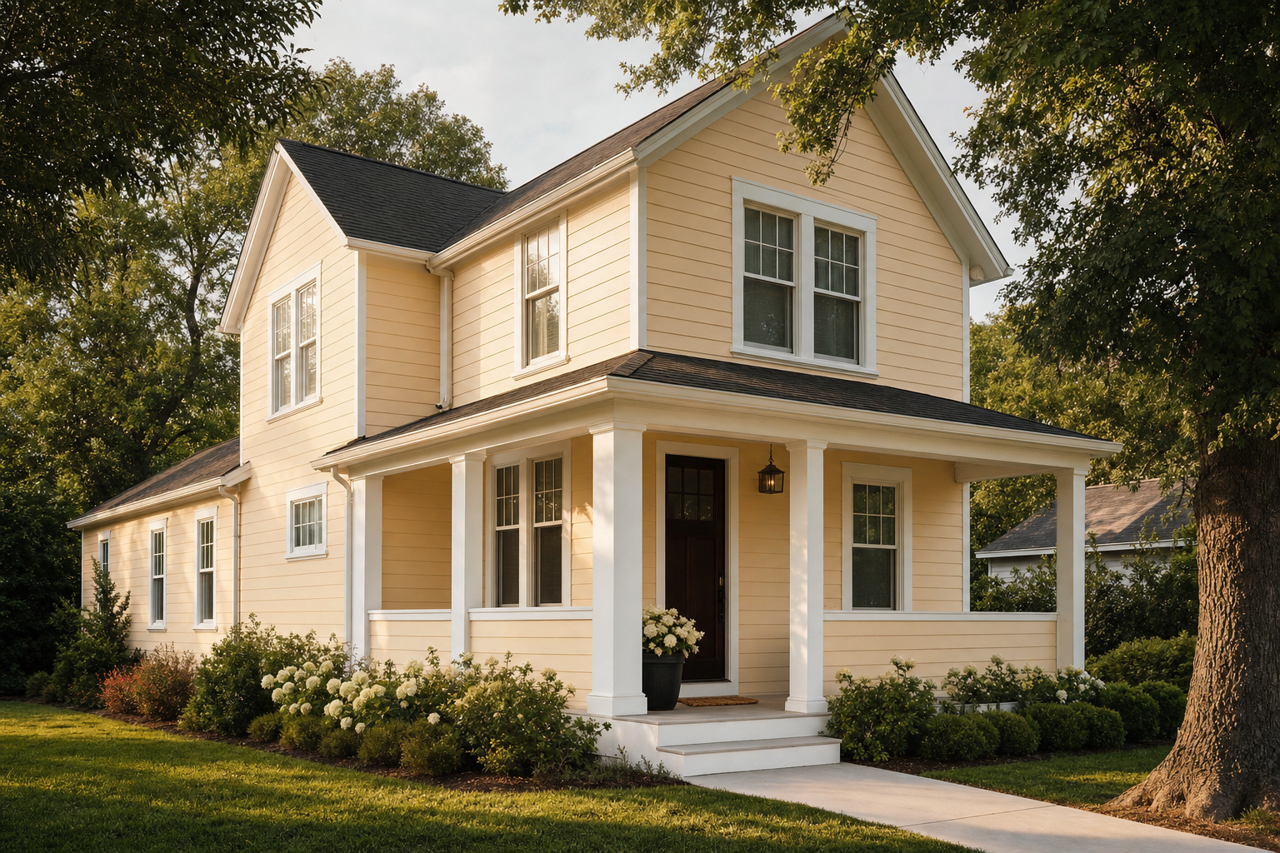 Macadamia Nut by Benjamin Moore on exterior