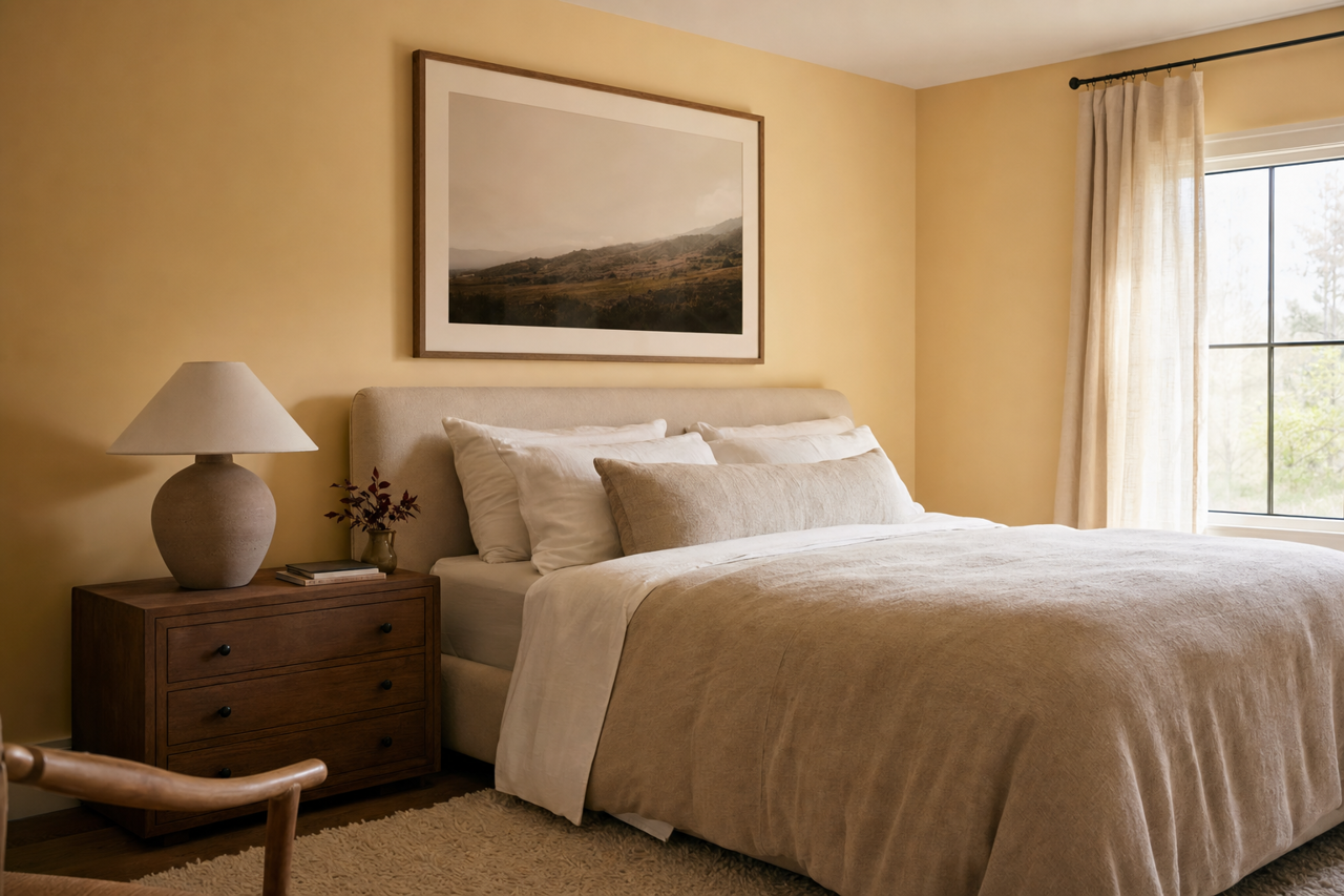 Macadamia Nut by Benjamin Moore on interiors