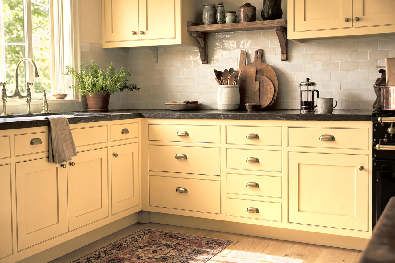 Key by Benjamin Moore on cabinets