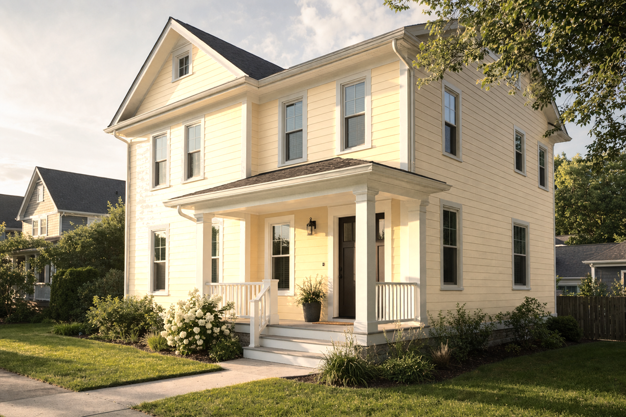 Key by Benjamin Moore on exterior