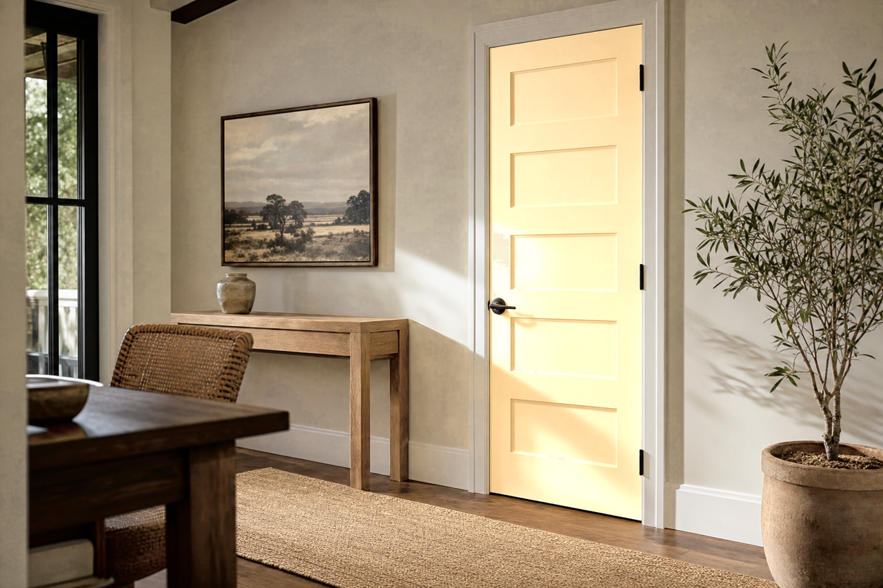 Key by Benjamin Moore on interior-doors