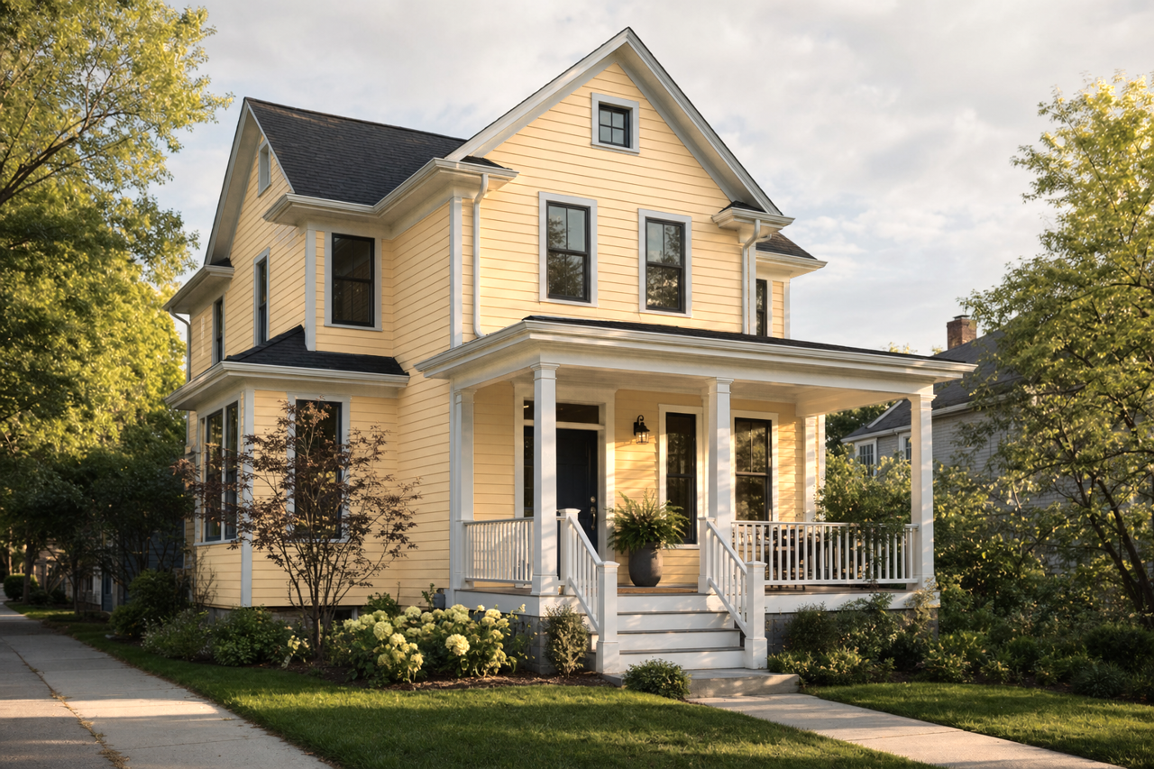 Dijon by Benjamin Moore on exterior