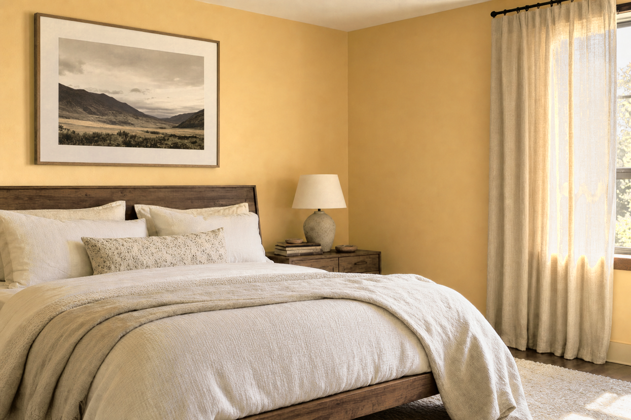 Dijon by Benjamin Moore on interiors