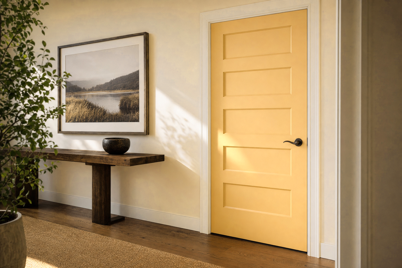 Hathaway by Benjamin Moore on interior-doors