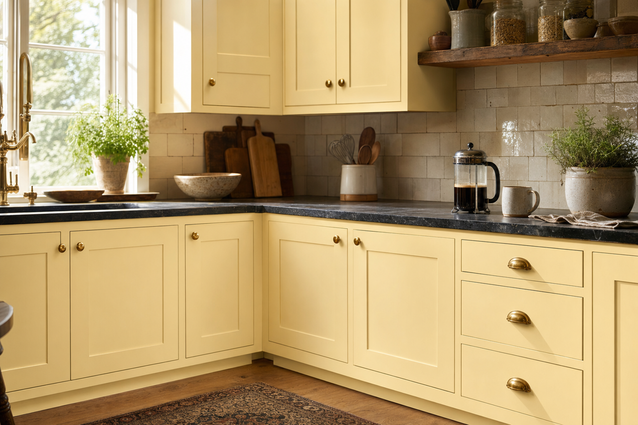 America's Heartland by Benjamin Moore on cabinets