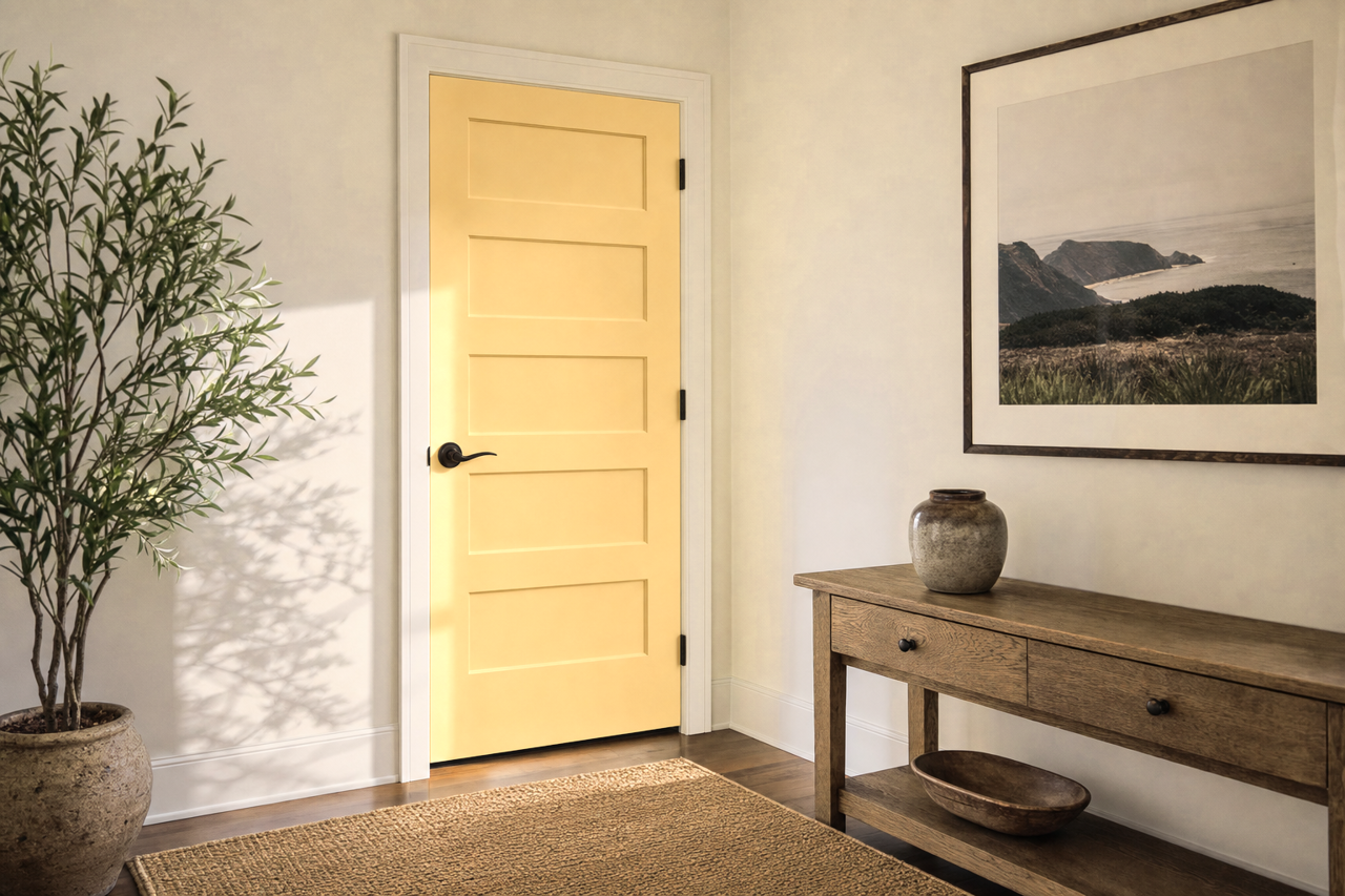 Barley by Benjamin Moore on interior-doors