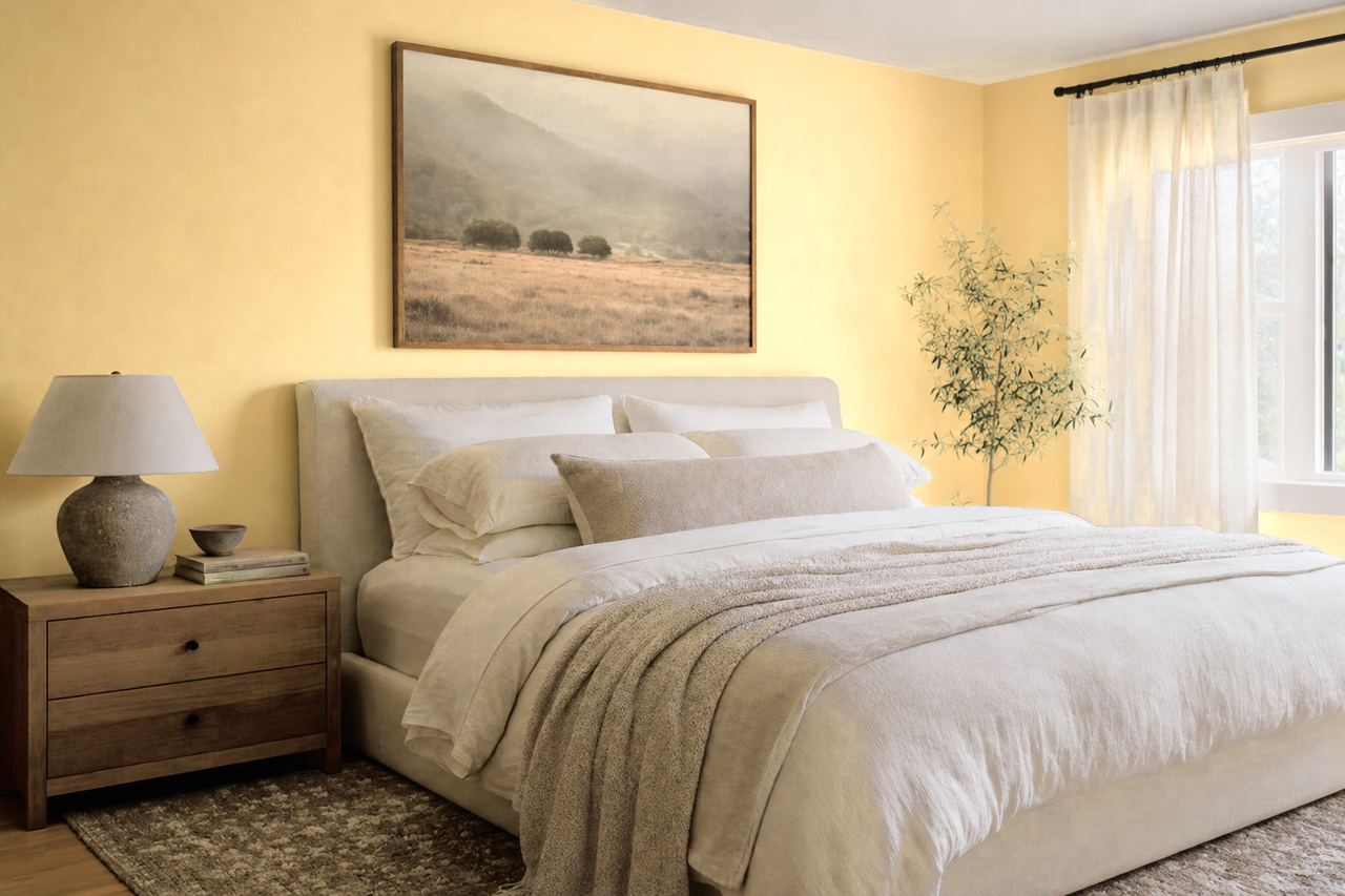 Barley by Benjamin Moore on interiors