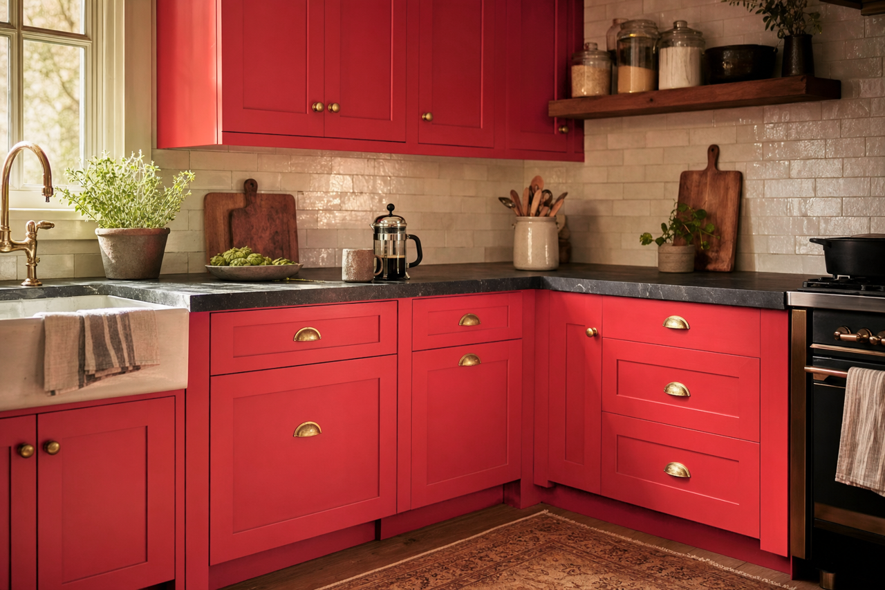 Tricycle by Benjamin Moore on cabinets