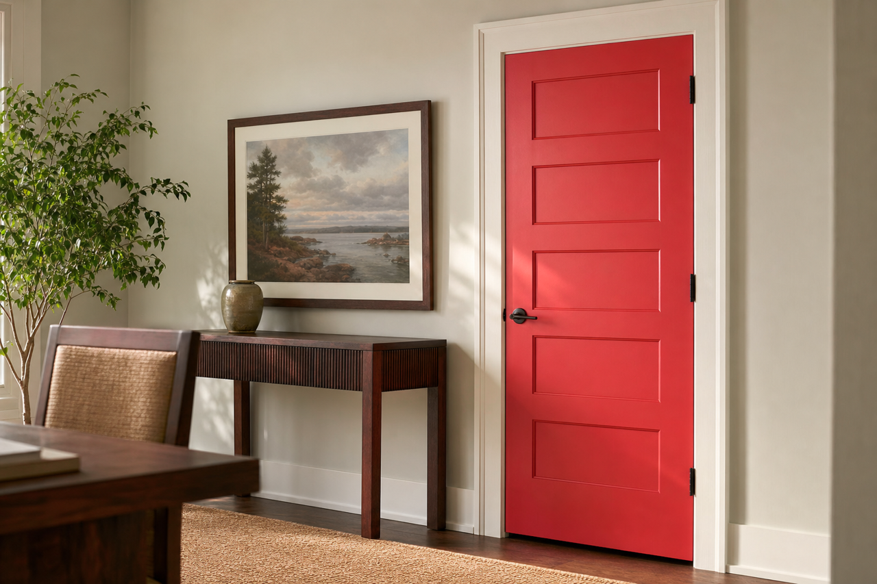 Tricycle by Benjamin Moore on interior-doors