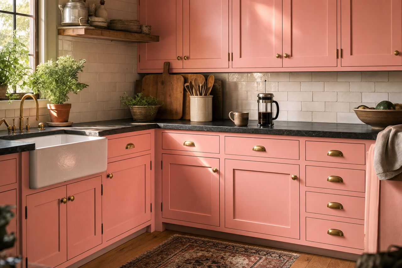 Light by Benjamin Moore on cabinets