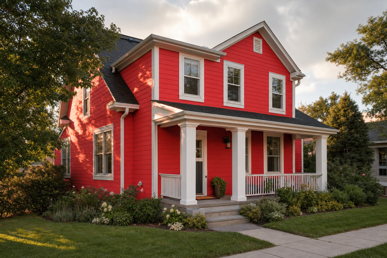 Ruby by Benjamin Moore on exterior