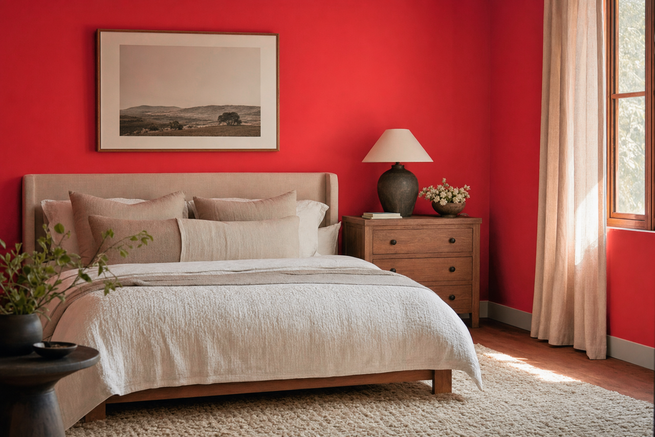 Bonfire by Benjamin Moore on interiors