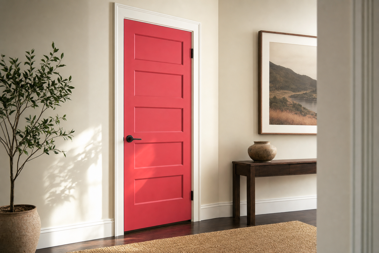 Spring by Benjamin Moore on interior-doors