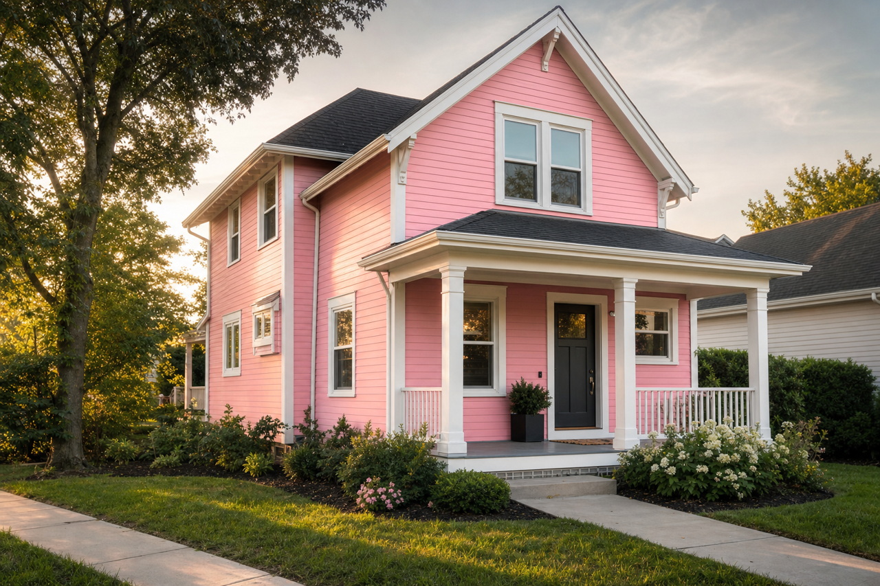 Timeless Rose by Valspar on exterior