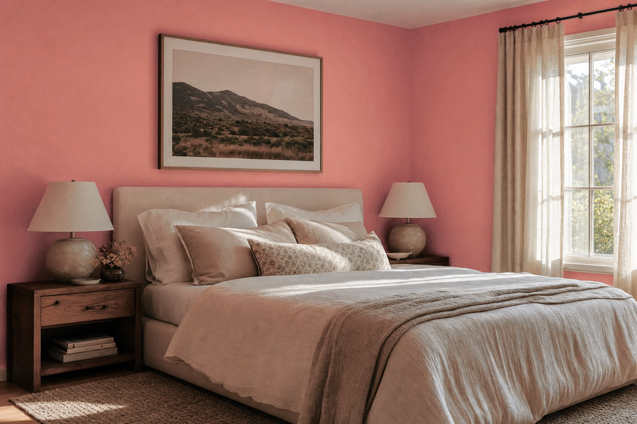 Coral Banks by Valspar on interiors
