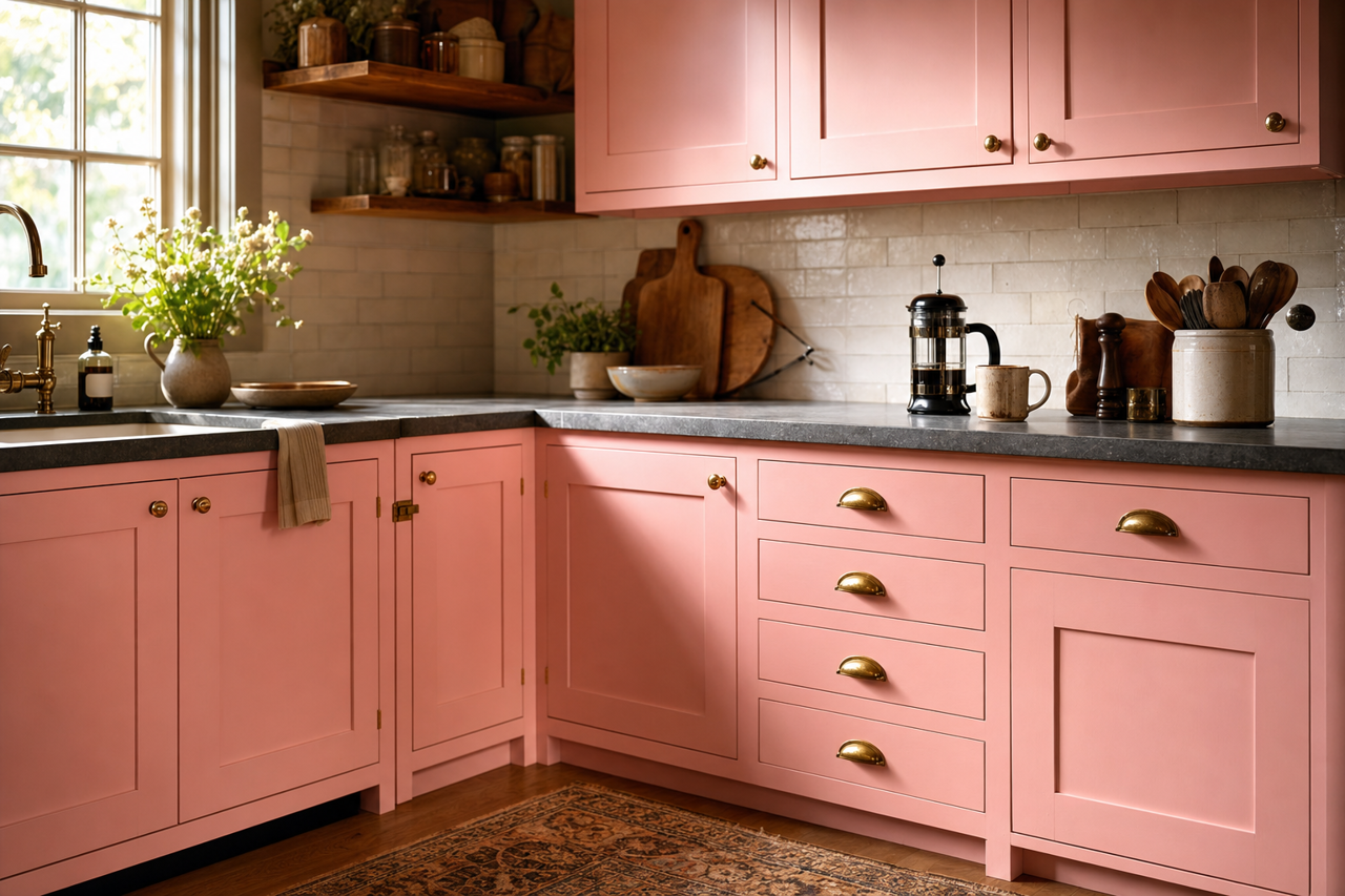 Country by Benjamin Moore on cabinets