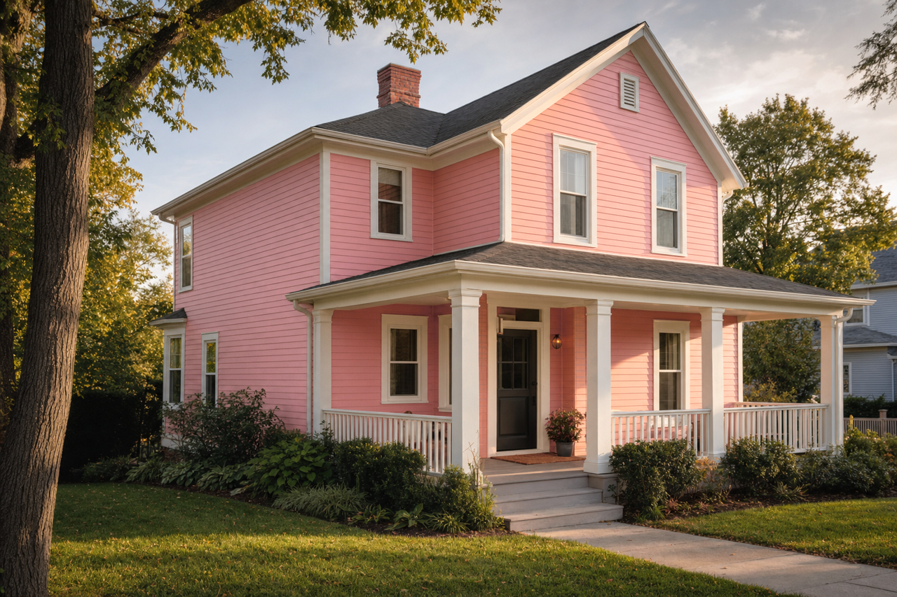 Juicy Peach by Valspar on exterior