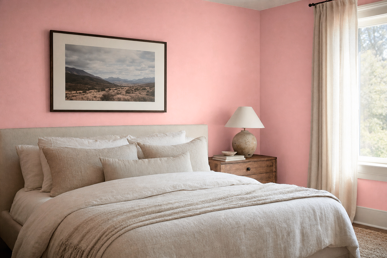 Faithful Rose by Valspar on interiors