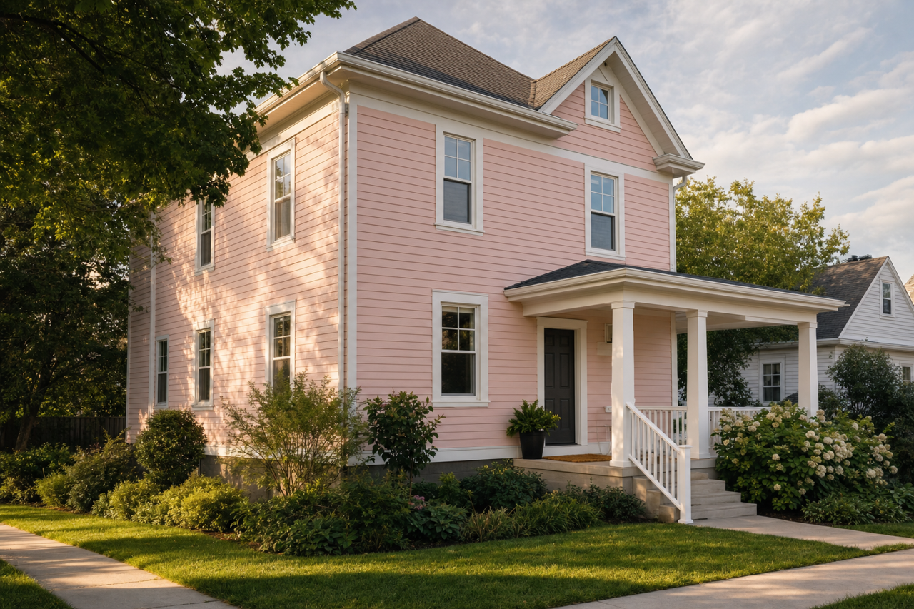 Tulip Pink by Valspar on exterior