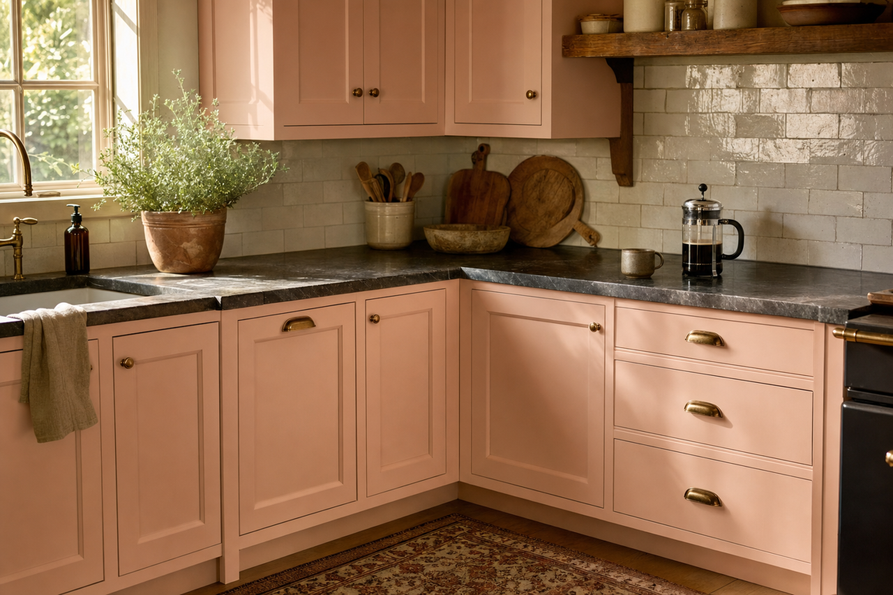 Harmony by Valspar on cabinets
