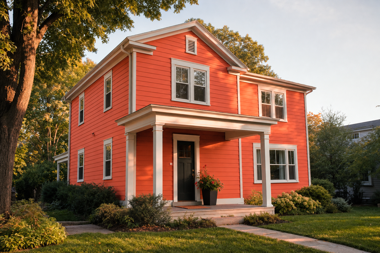 Autumn Blaze by Valspar on exterior