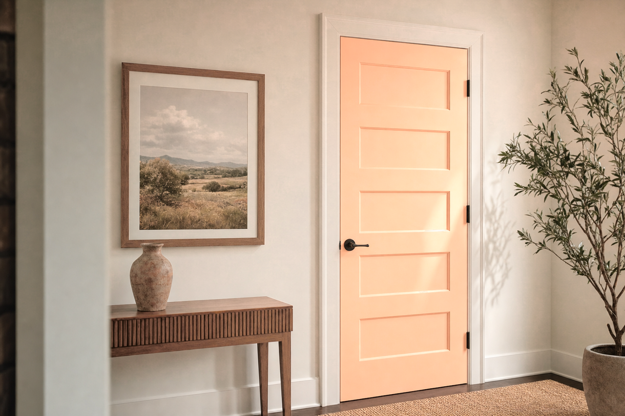 Tropical Breeze by Valspar on interior-doors