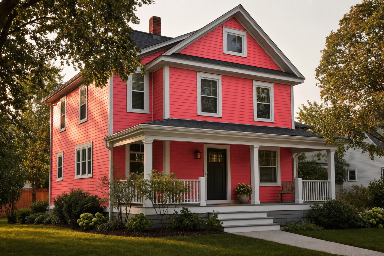 Rose by Benjamin Moore on exterior