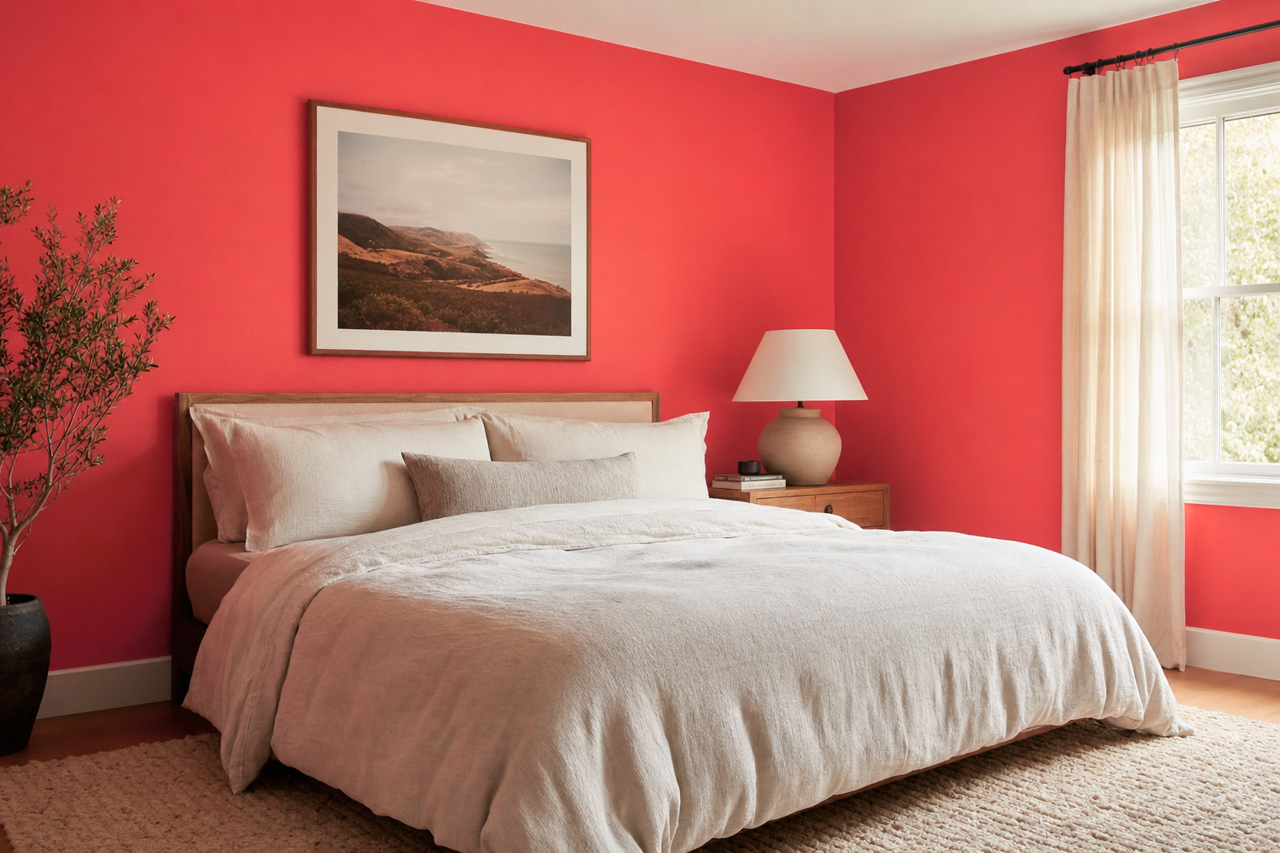 Rose by Benjamin Moore on interiors