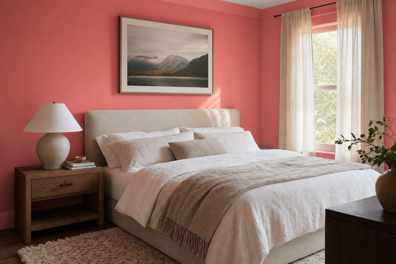 Sonora Rose by Valspar on interiors