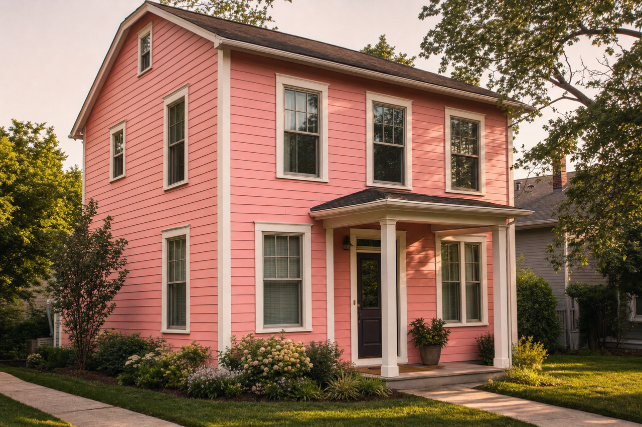 Tickled by Benjamin Moore on exterior