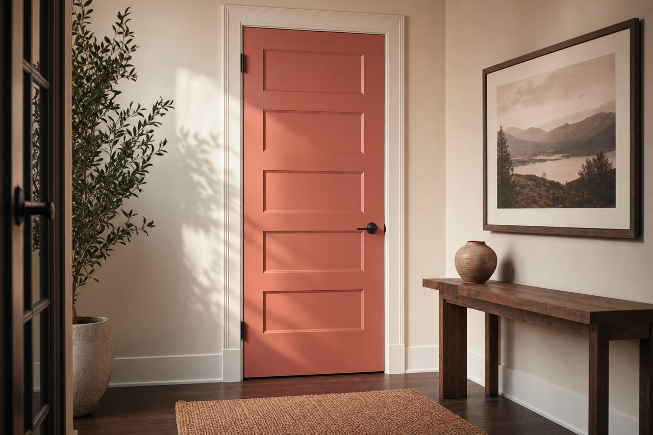 Kitchen Tile Red by Valspar on interior-doors