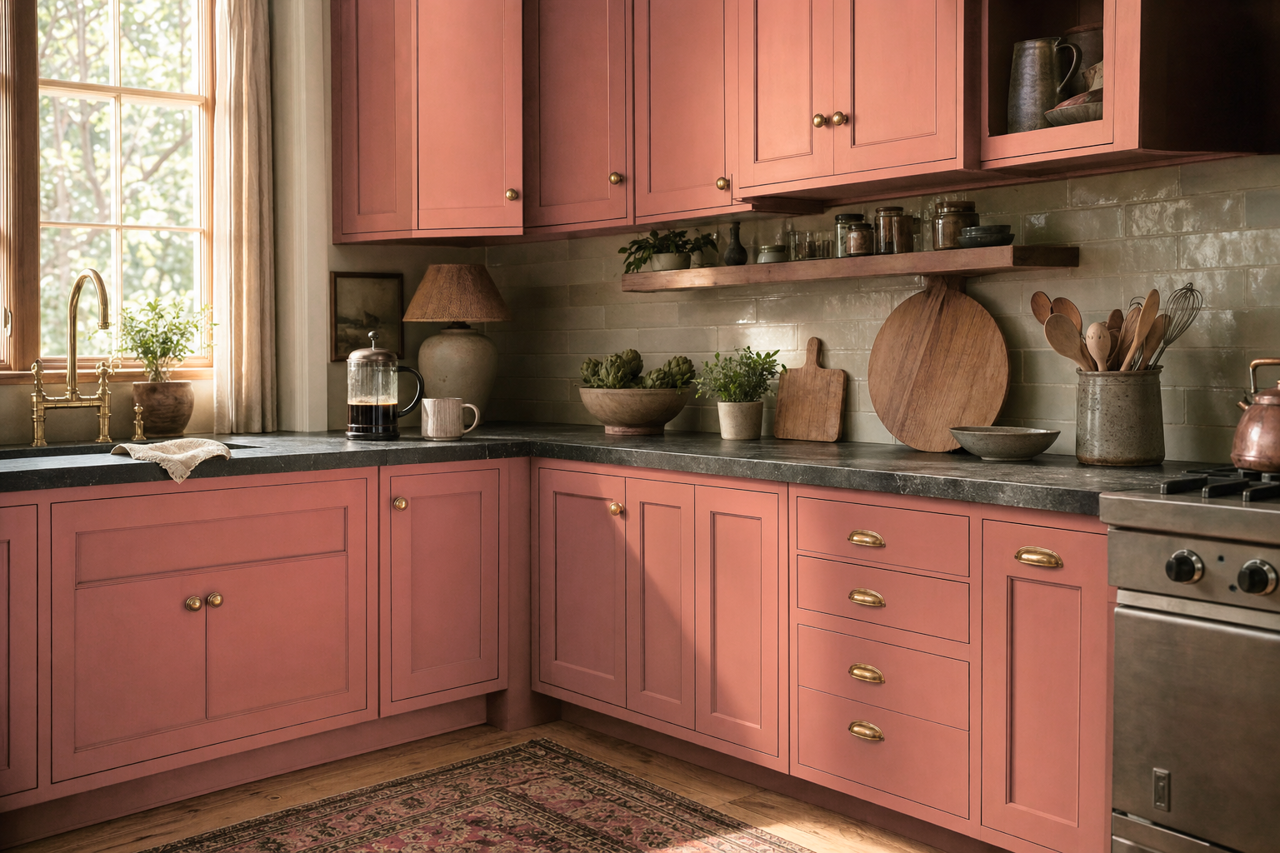 Rhapsody by Valspar on cabinets