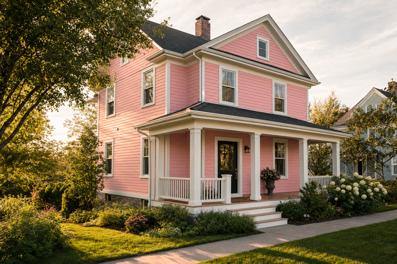 Salmon Run by Valspar on exterior