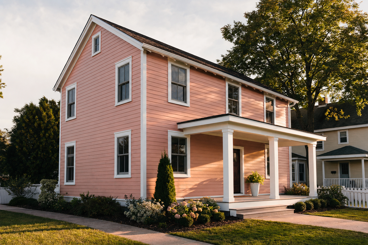 Western Pink by Valspar on exterior