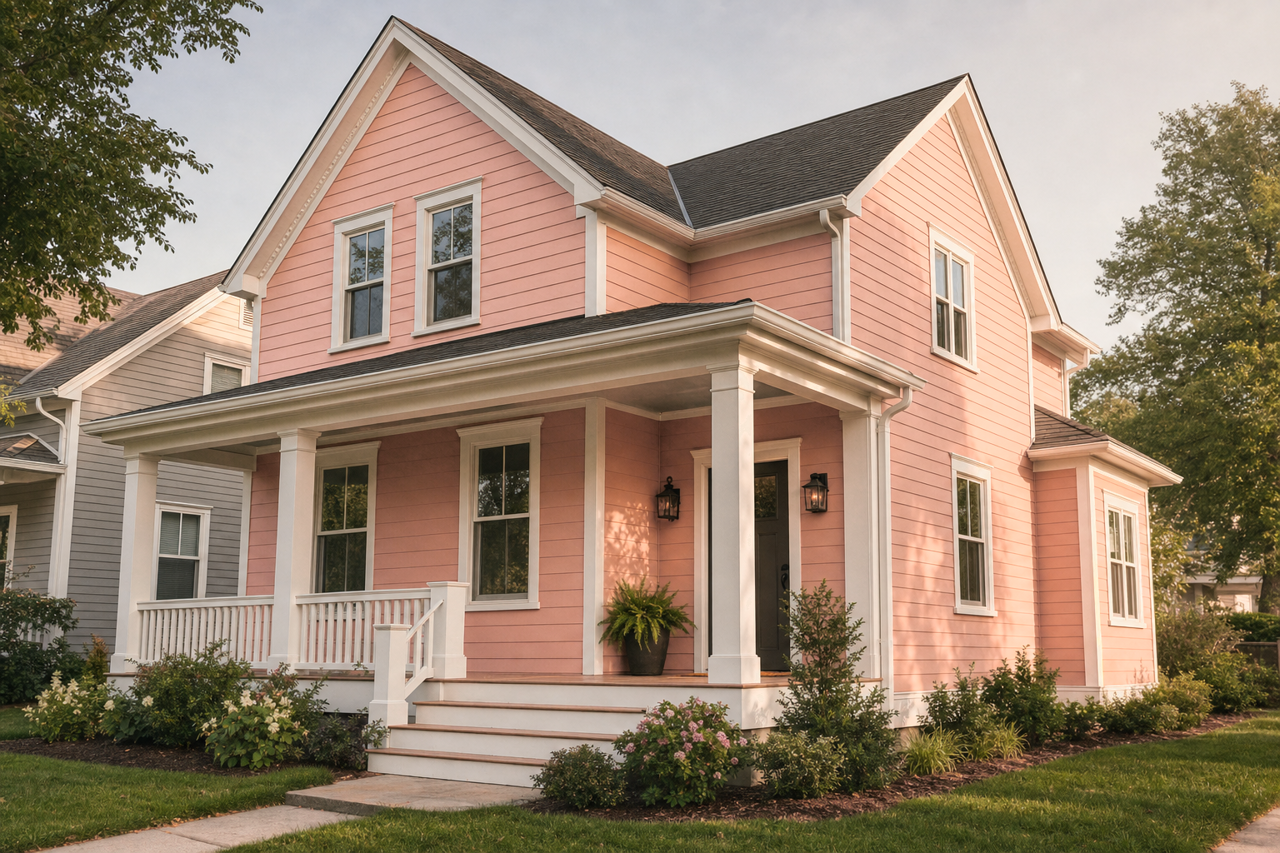 Princess Peach by Valspar on exterior