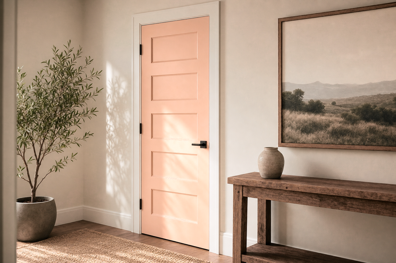 Shy Time by Valspar on interior-doors